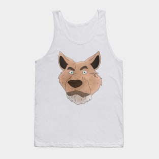 Anthro bear grey face Tank Top